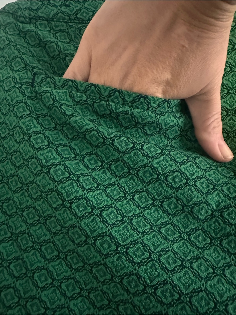 Lane Bryant Green Patterned Trousers - Picture 4 of 5